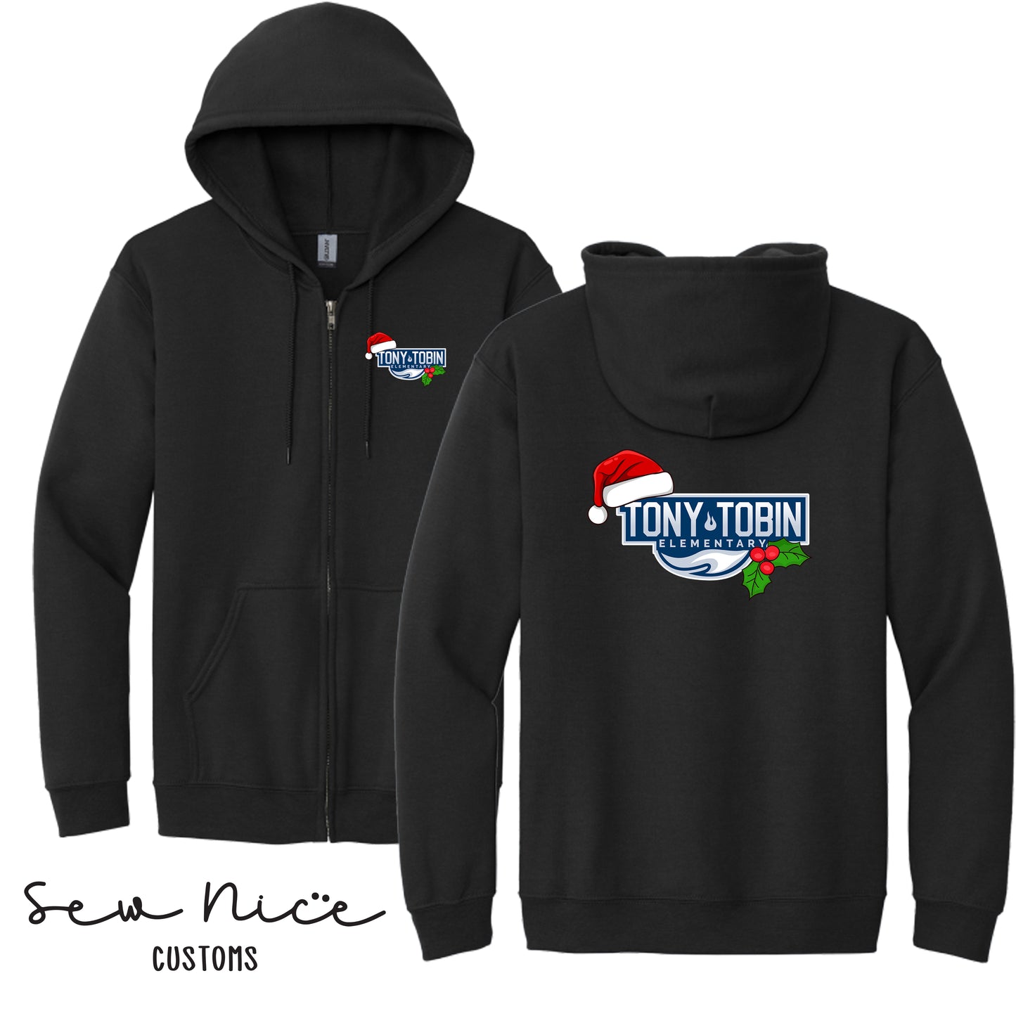 Tony Tobin Holiday- Unisex Adult/Youth Full Zip Hoodie