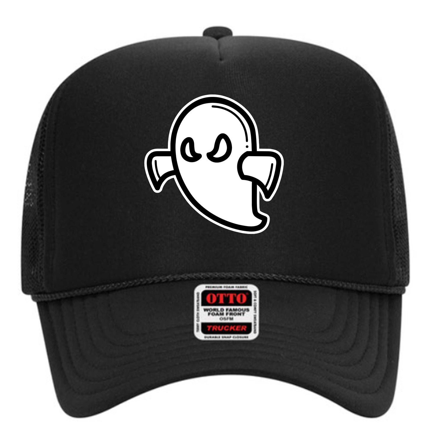 Ghost Softball Neon Pink Foam Trucker Hat (Choose your ghost)