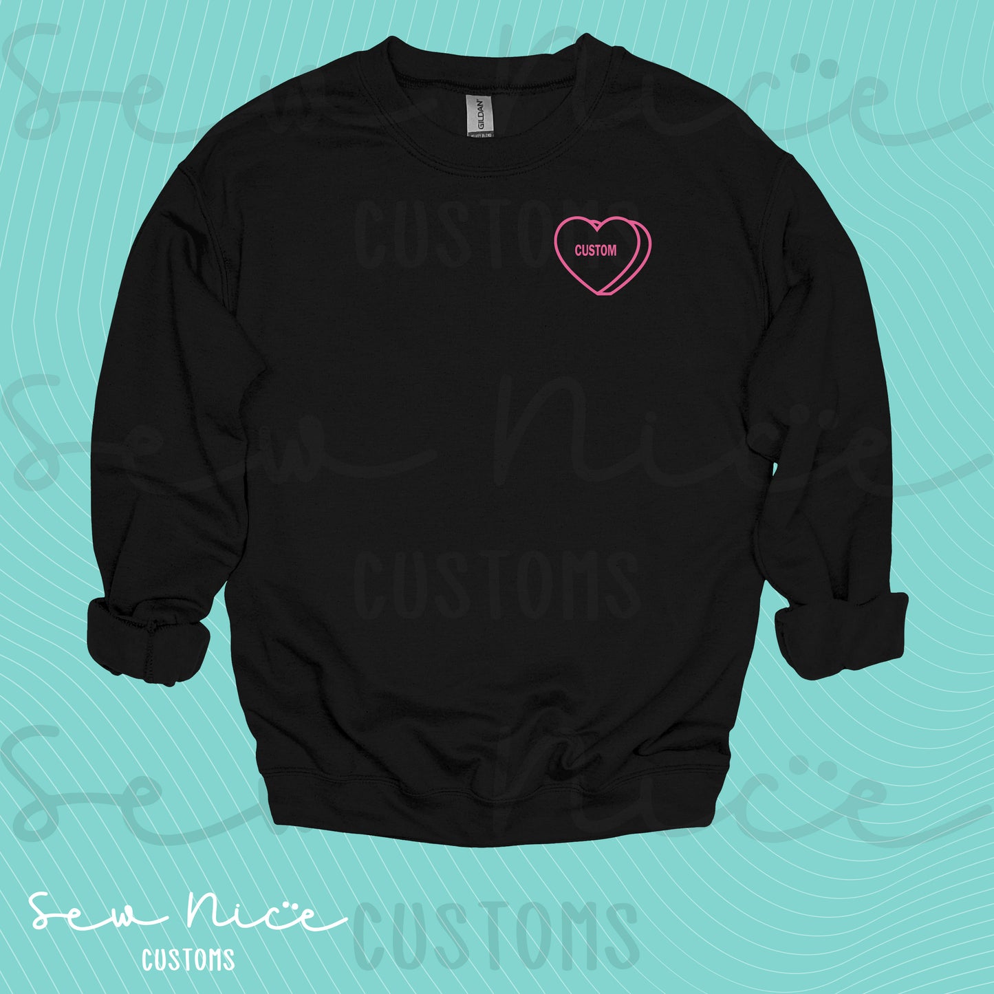 Embroidered Conversation Heart