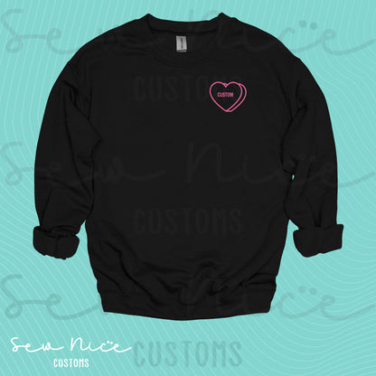 Embroidered Conversation Heart