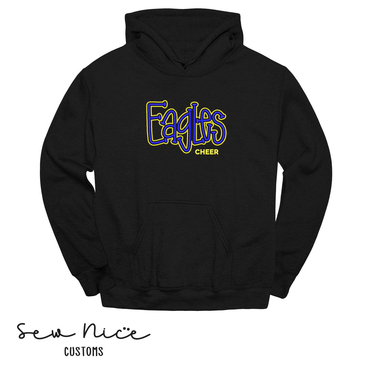 Eagles Embroidered 3D Puff - Adult/Youth Hoodie