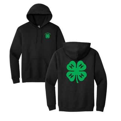 Clover 4-H - ADULT Hoodie -Left Chest/Back Design