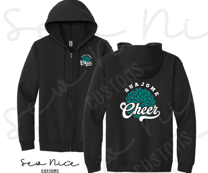Guajome Pom Pom Cheer-Full Zip Hoodie