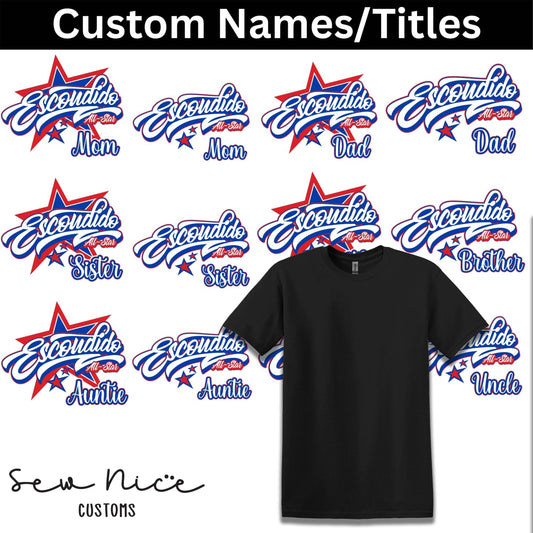 CUSTOM Name/Title Escondido Logo - Unisex Shirt