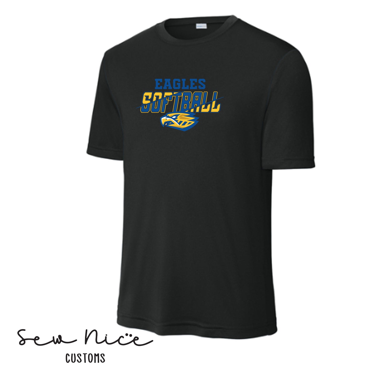 Eagles Slash Softball- Unisex Adult/Youth Dri Fit Shirt