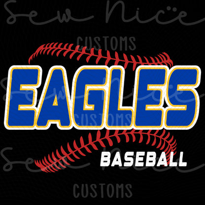 EAGLES Seam Design- Ladies V-Neck