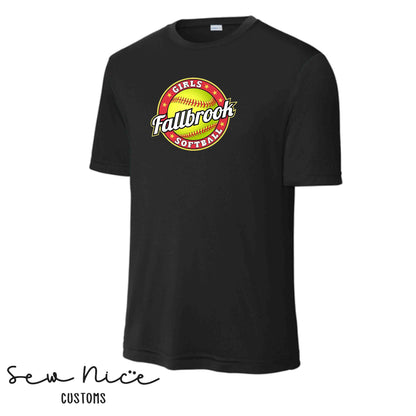 Fallbrook Girls Softball Logo- Unisex Dri Fit Shirt