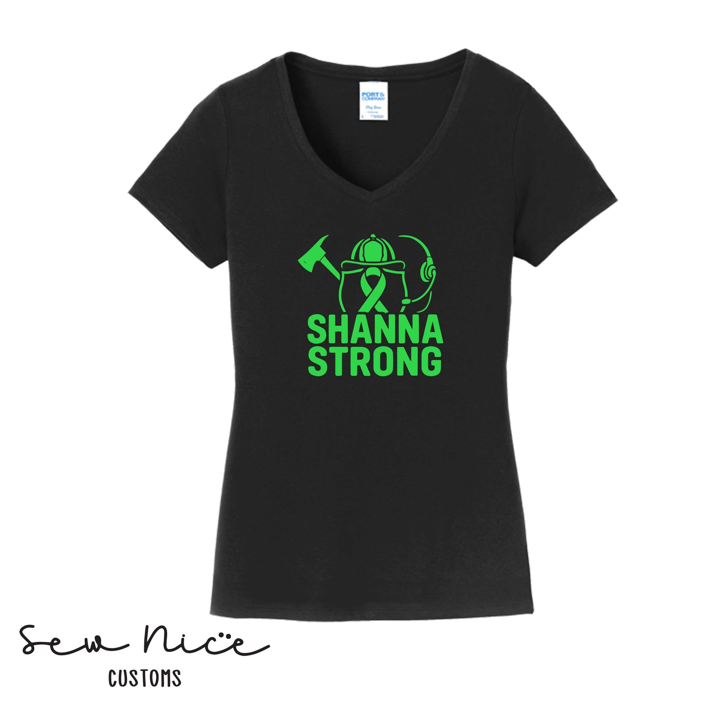 Shanna Strong Women's V-Neck Shirt