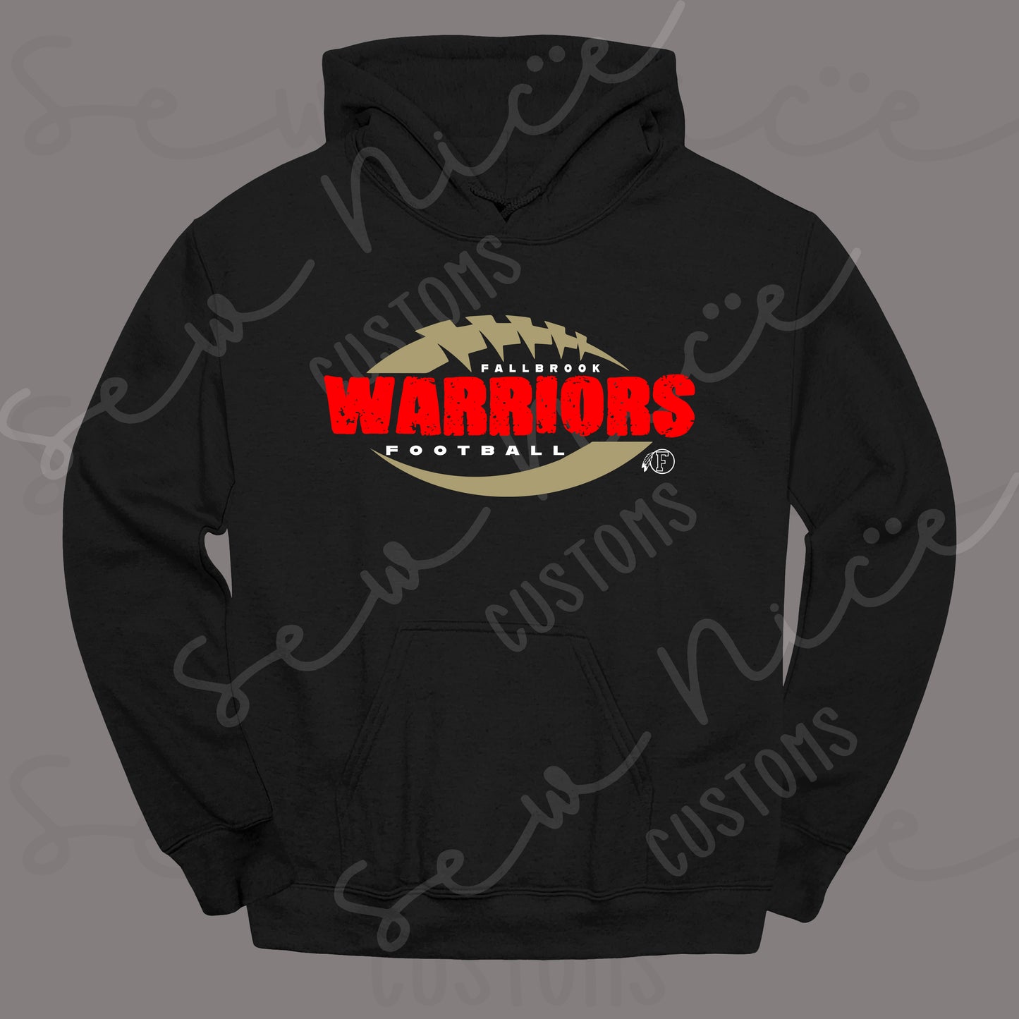 Distressed Fallbrook Warriors - Hoodie