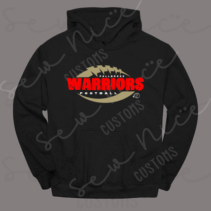 Distressed Fallbrook Warriors - Hoodie