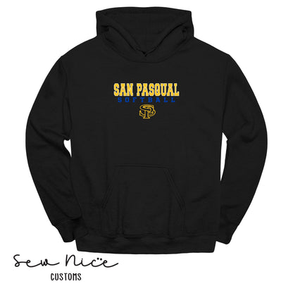 San Pasqual Softball Outline-Unisex Adult/Youth Hoodie