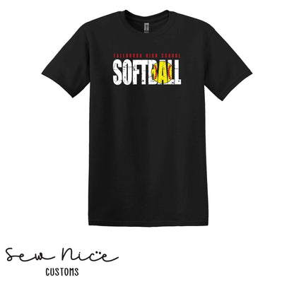 Fallbrook High School Softball- Unisex Adult/Youth T-Shirt