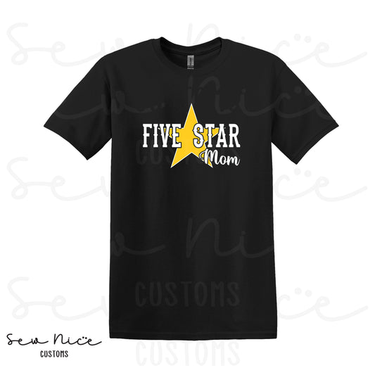 Five Start Mom/Custom- Adult/Youth T-Shirt