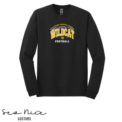 Sullivan Wildcat Football- Unisex Adult/Youth Long Sleeve Shirt