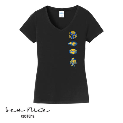 SP Row Logo- Ladies V-Neck T-Shirt