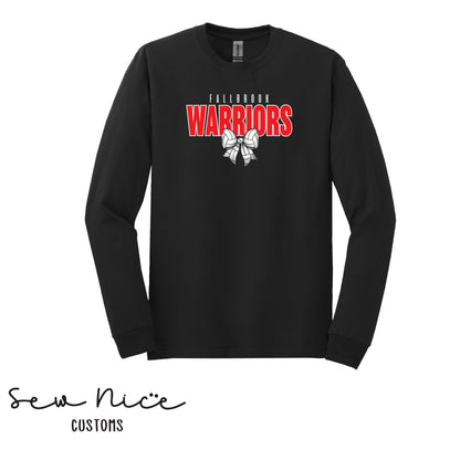 Fallbrook Warriors Volleyball Bow- Unisex Adult/Youth Long Sleeve Shirt