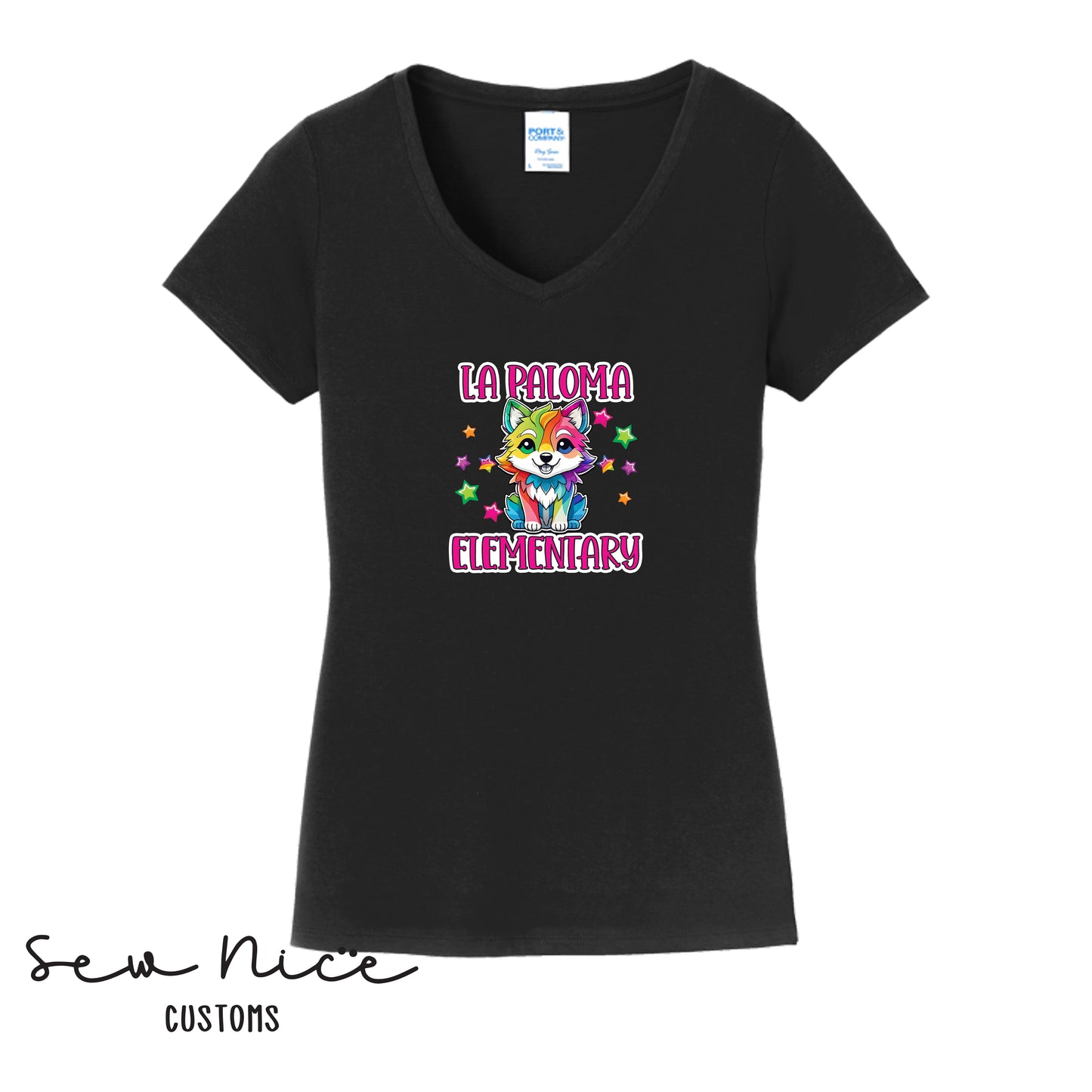 La Paloma LISA FRANK- Ladies V-Neck