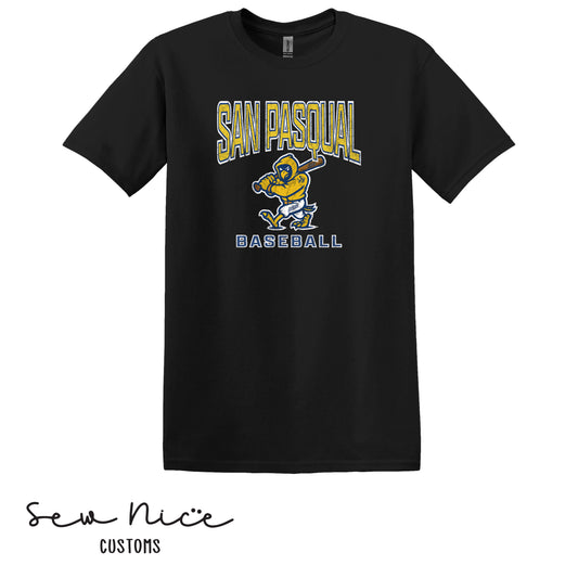 San Pasqual Baseball Mascot- Unisex Adult/Youth T-Shirt