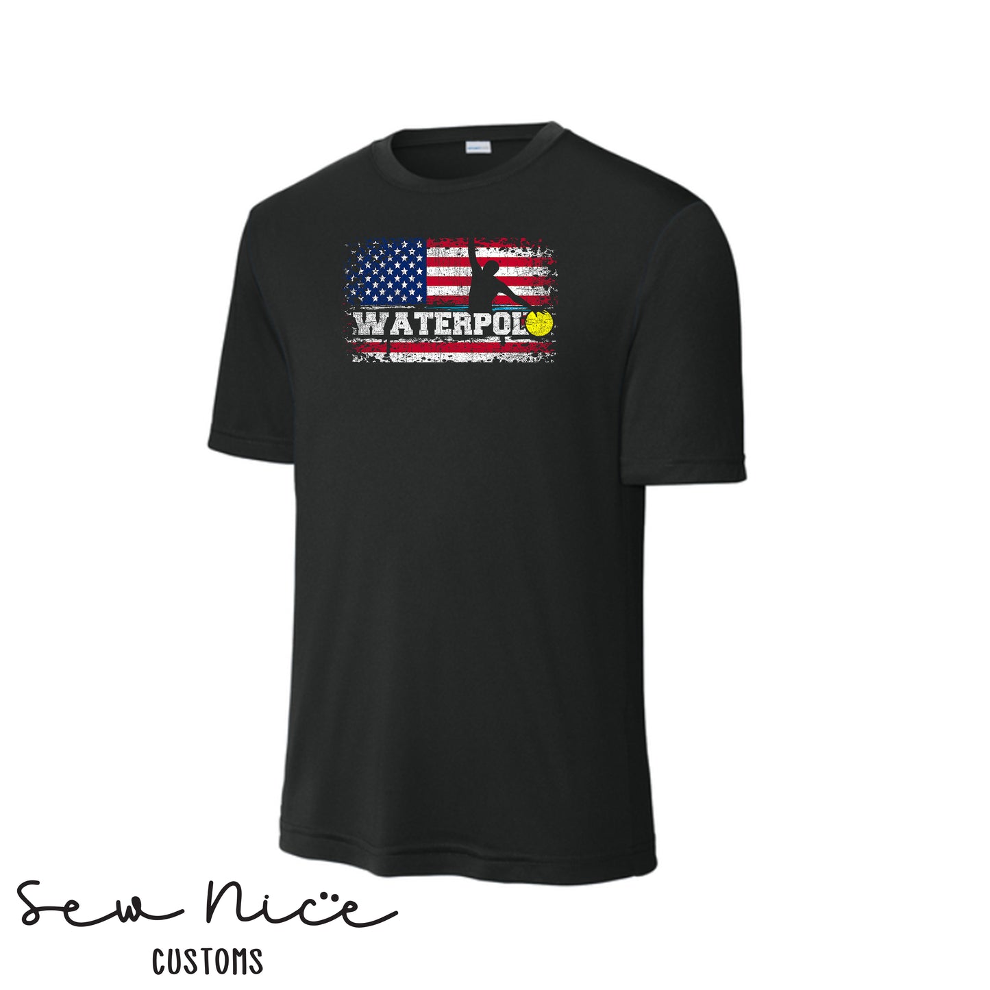FHS American Flag Water Polo- Unisex Adult/Youth Dri Fit Shirt
