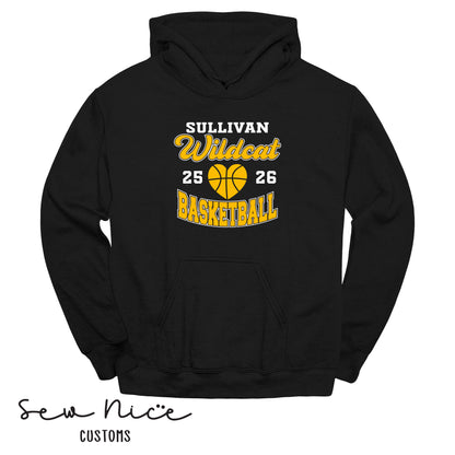 Wildcat Heart Basketball Hoodie