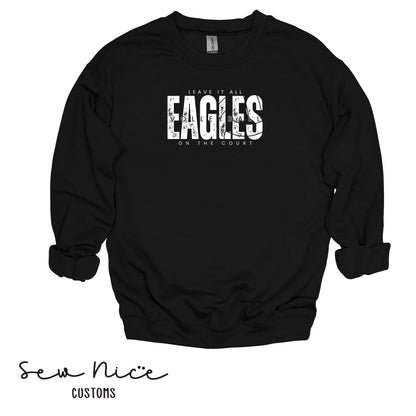 SP Eagles Volleyball-Leave It All On The Court-Adult/Youth Unisex Crewneck Sweatshirt