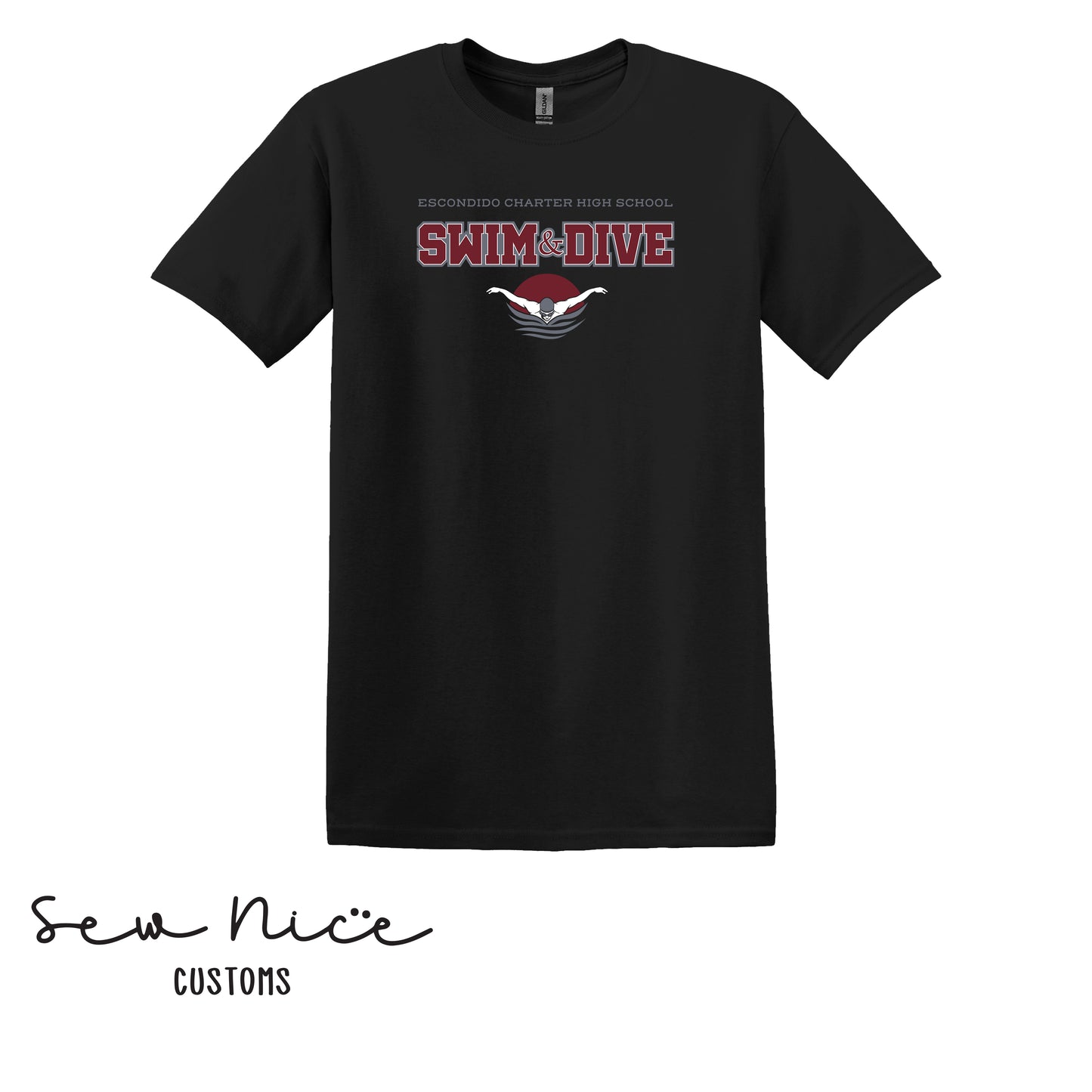 YOUTH-ECHS Swim & Dive- Unisex Shirt, Long Sleeve, Crewneck, Hoodie