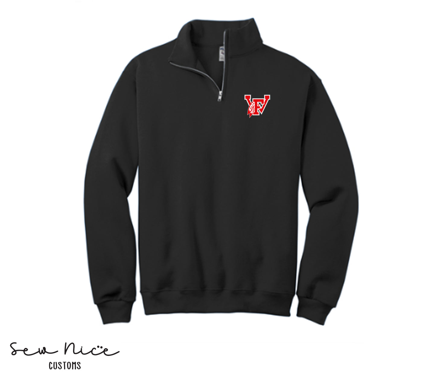 FW 12u Logo- Unisex Adult/Youth 1/4 Zip Sweatshirt