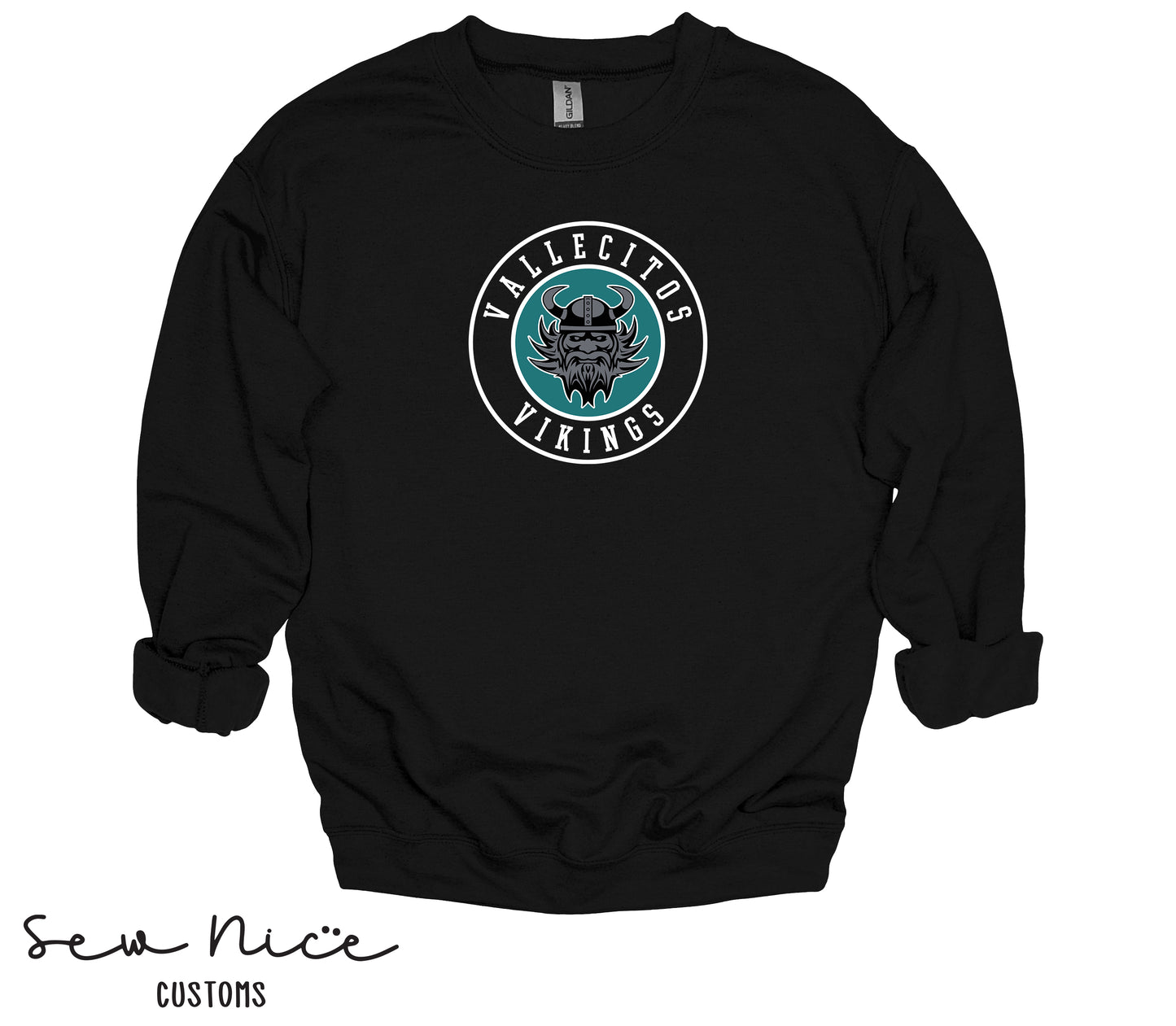 Vallecitos Logo- Unisex Adult/Youth Crewneck Sweatshirt