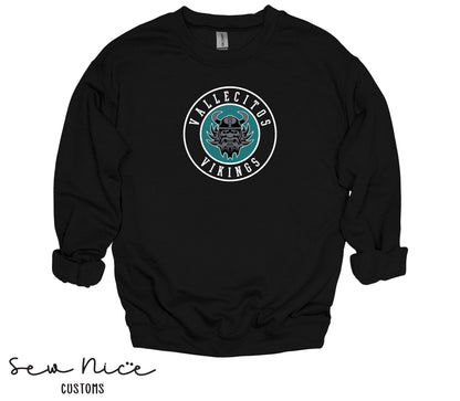 Vallecitos Logo- Unisex Adult/Youth Crewneck Sweatshirt