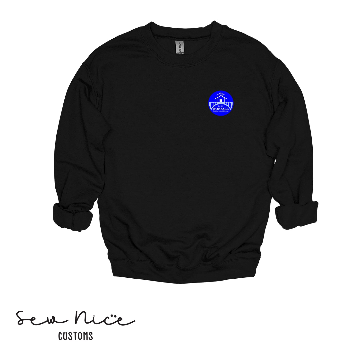 Embroidered Bonsall District Logo- Unisex Crewneck Sweatshirt