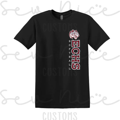 ECHS Softball- Unisex Adult/Youth T-Shirt