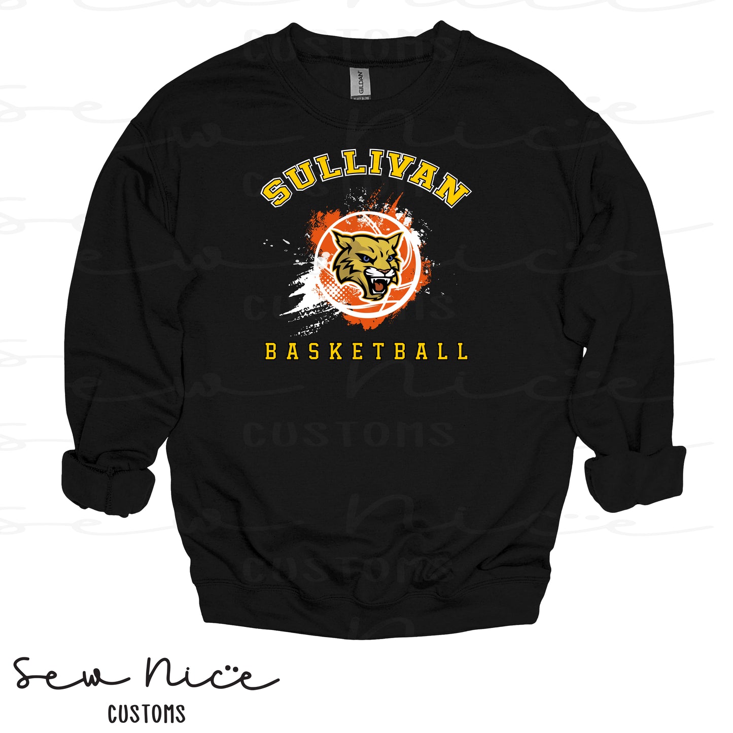 Splatter Sullivan Basketball- Unisex Adult/Youth Crewneck