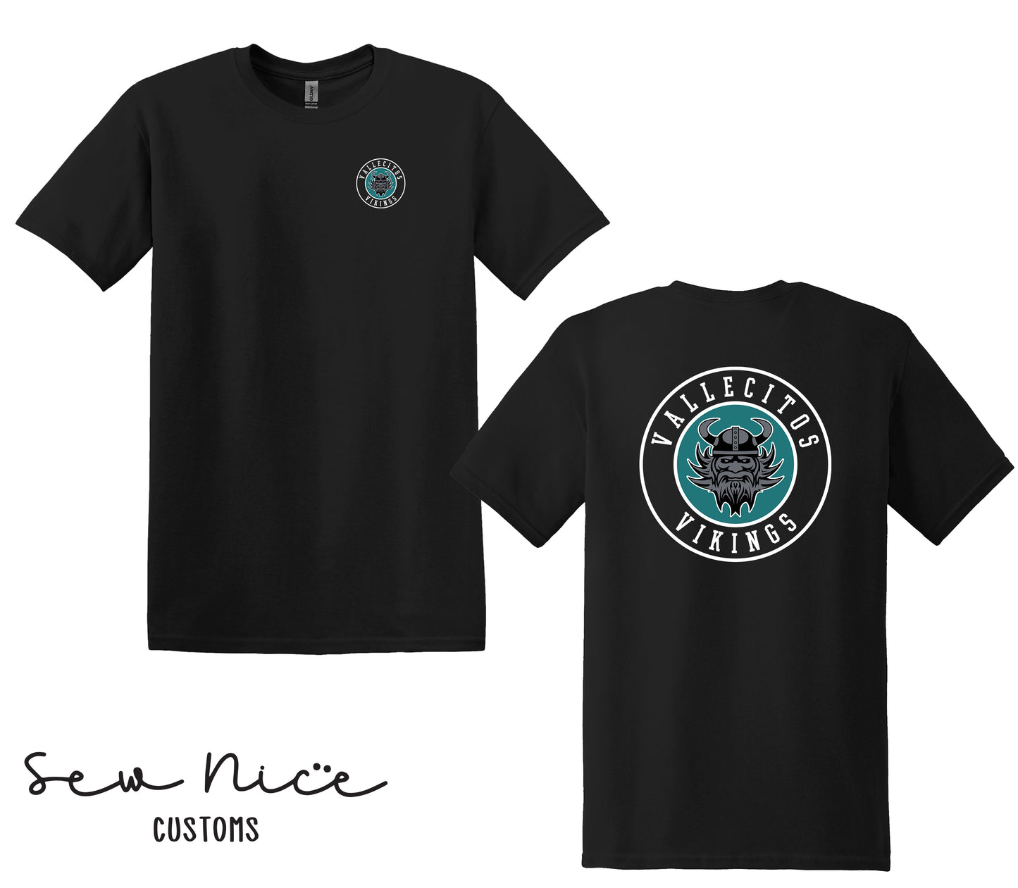 Vallecitos Logo- Front/Back Print- Unisex Adult/Youth T-Shirt