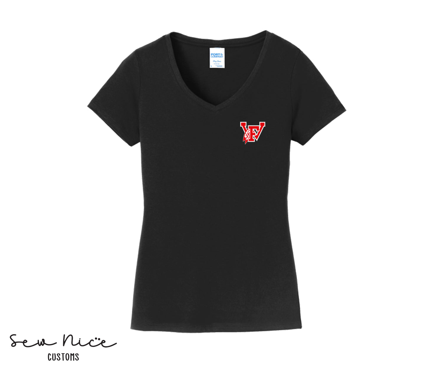 FW 12U Logo- Ladies V-Neck