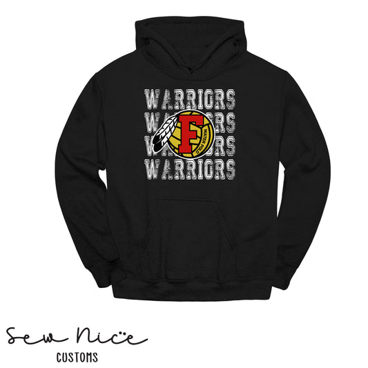 Warriors Stacked FHS Water Polo- Unisex Adult/Youth Hoodie