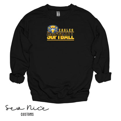Forward Eagle Softball-Unisex Adult/Youth Crewneck