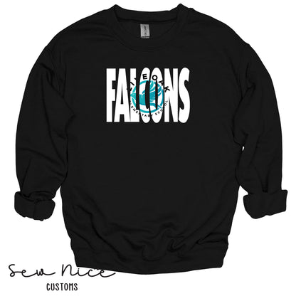 FALCON Inside Logo- Unisex Adult Crewneck Sweatshirt