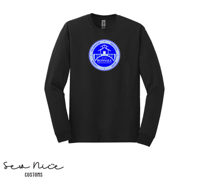 Bonsall District Logo- Unisex Adult Long Sleeve Shirt