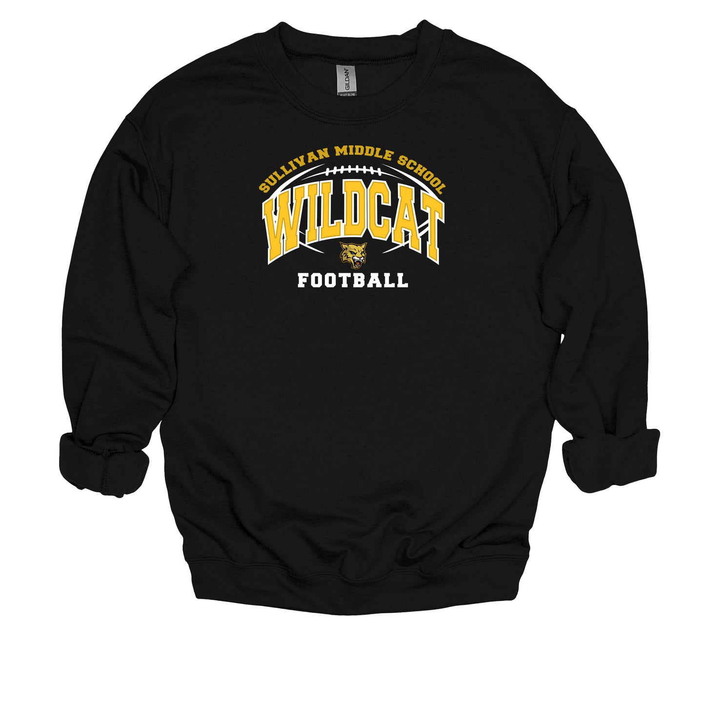 Sullivan Wildcat Football- Unisex Adult/Youth Crewneck Sweatshirt