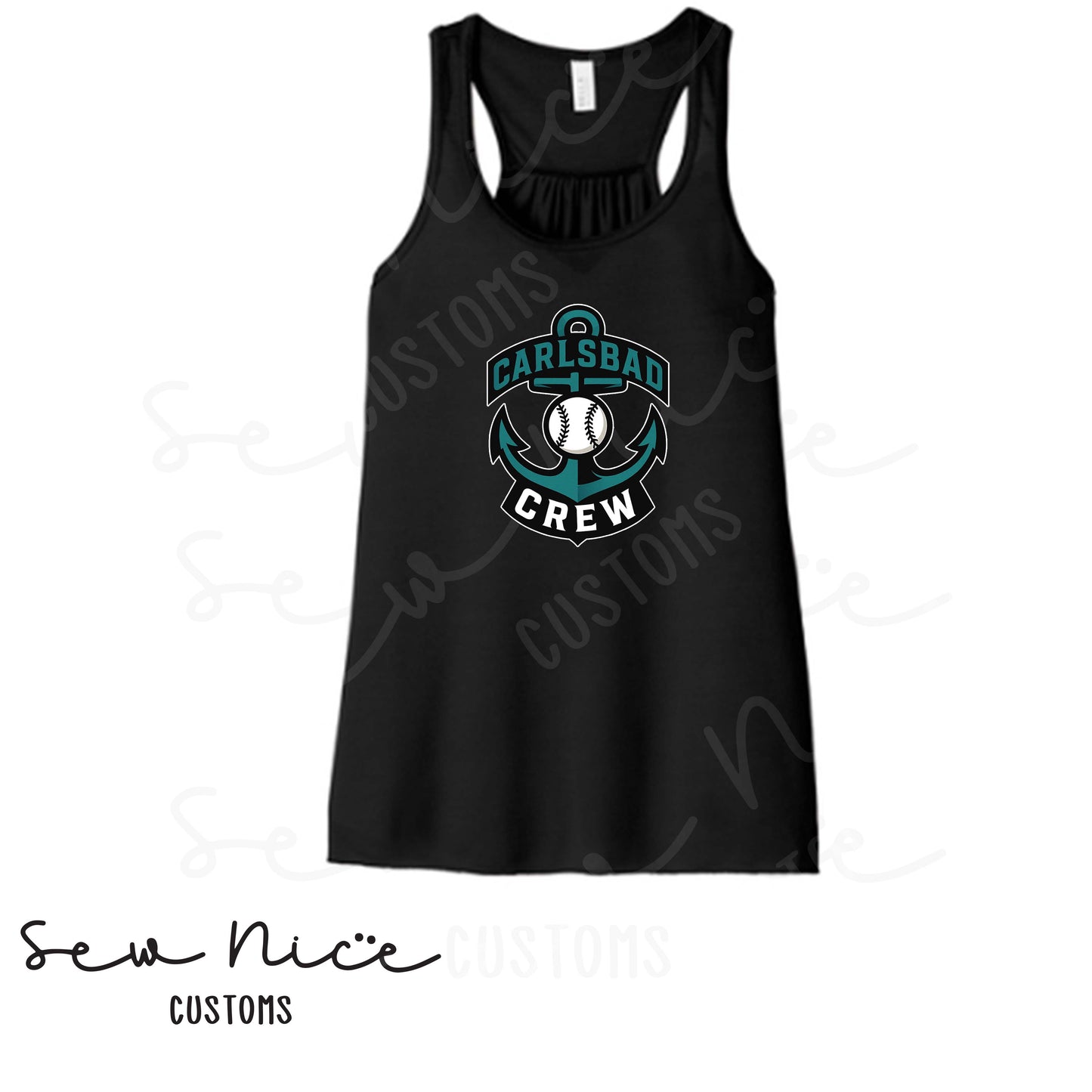 Carlsbad Crew Ladies Bella Canvas Flowy Tank Top