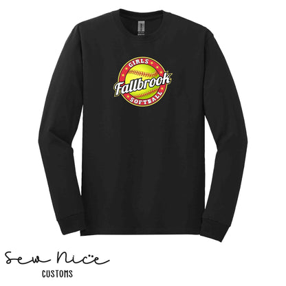 Fallbrook Girls Softball Logo- Unisex Long Sleeve Shirt