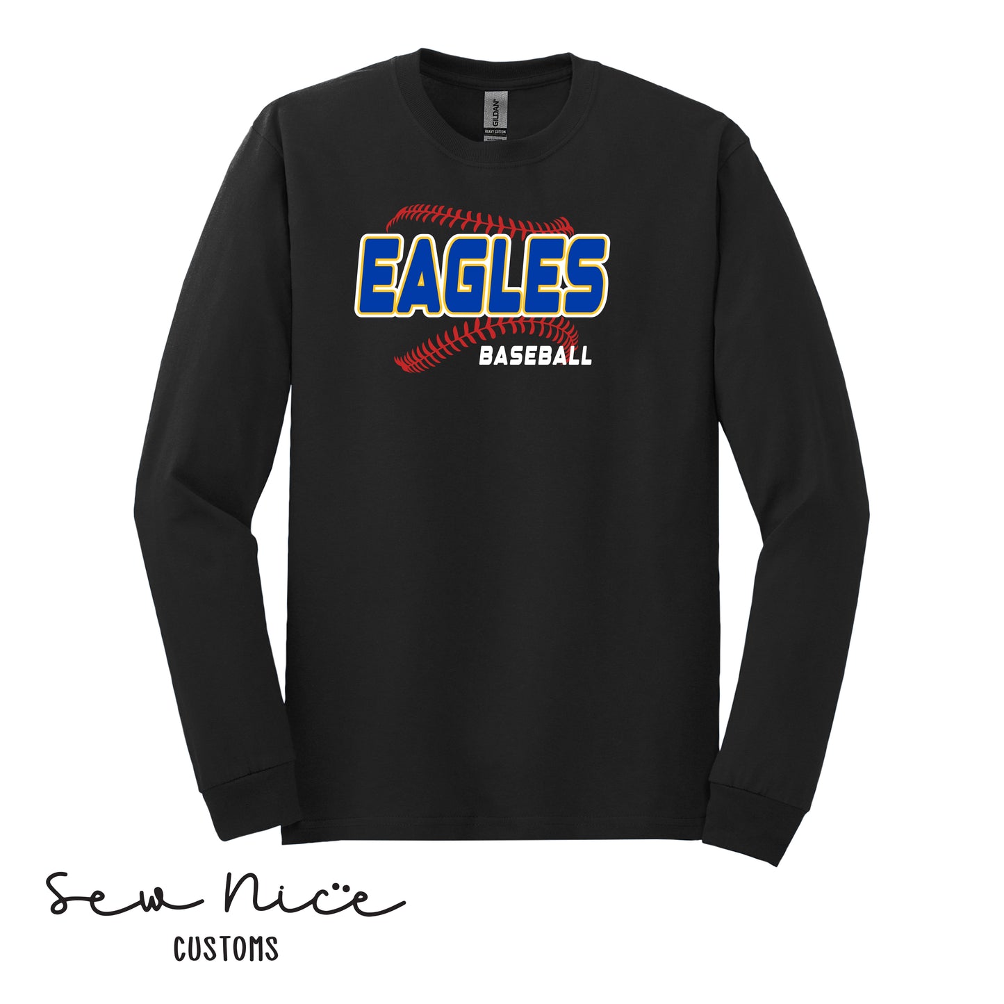 EAGLES Seam Design- Unisex Adult/Youth Long Sleeve Shirt