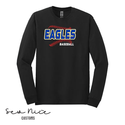 EAGLES Seam Design- Unisex Adult/Youth Long Sleeve Shirt