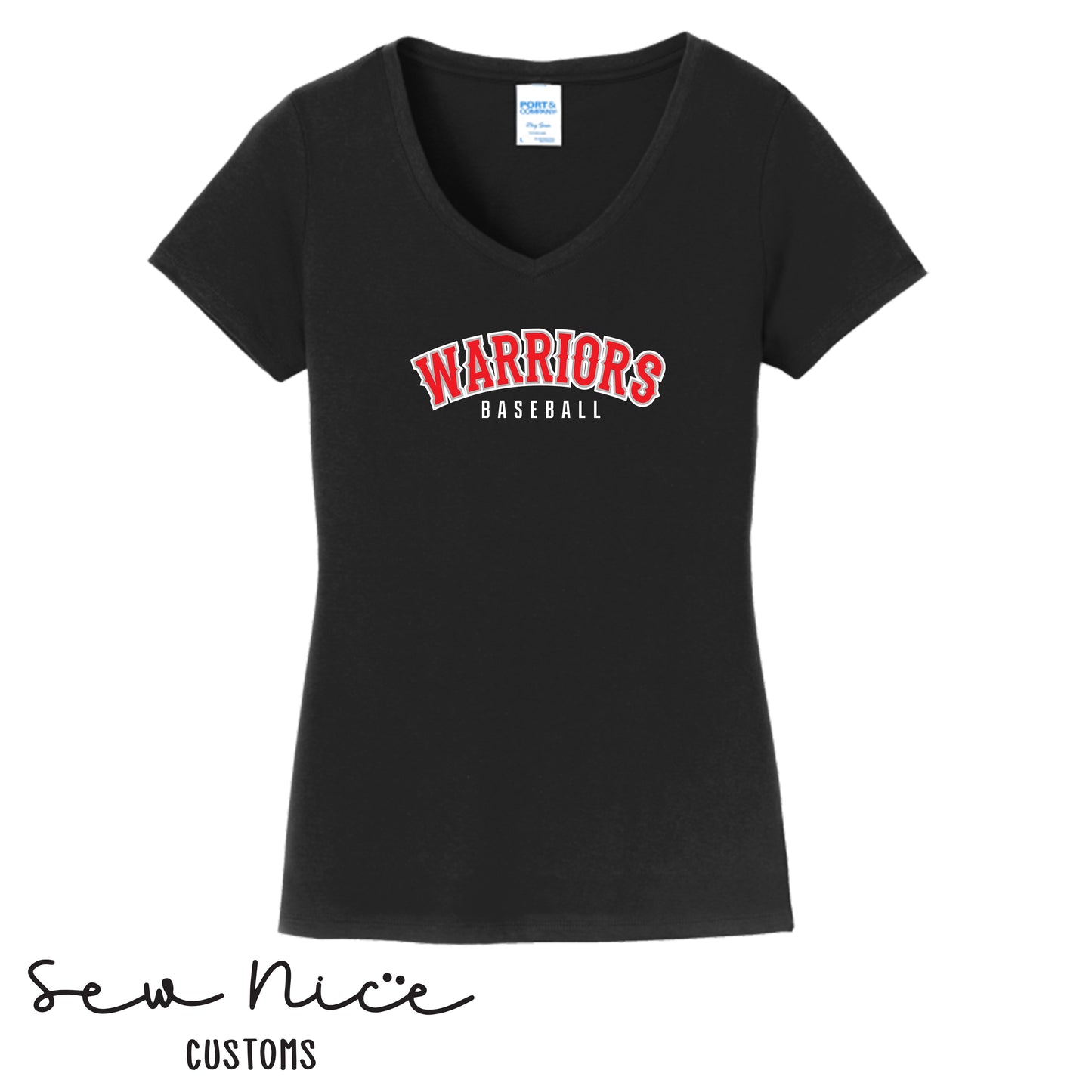 Warriors Baseball- Women's V-Neck