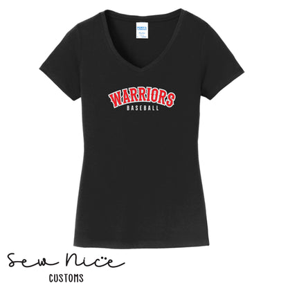 Warriors Baseball- Women's V-Neck