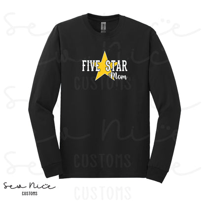Five Star Mom/Custom- Adult/Youth Long Sleeve Shirt