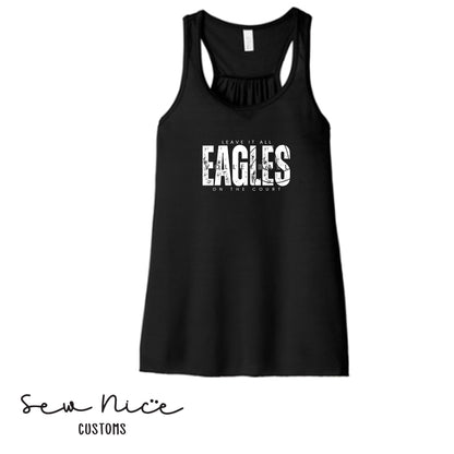 SP Eagles Volleyball-Leave It All On The Court- Ladies Bella Canvas Flowy Tank Top