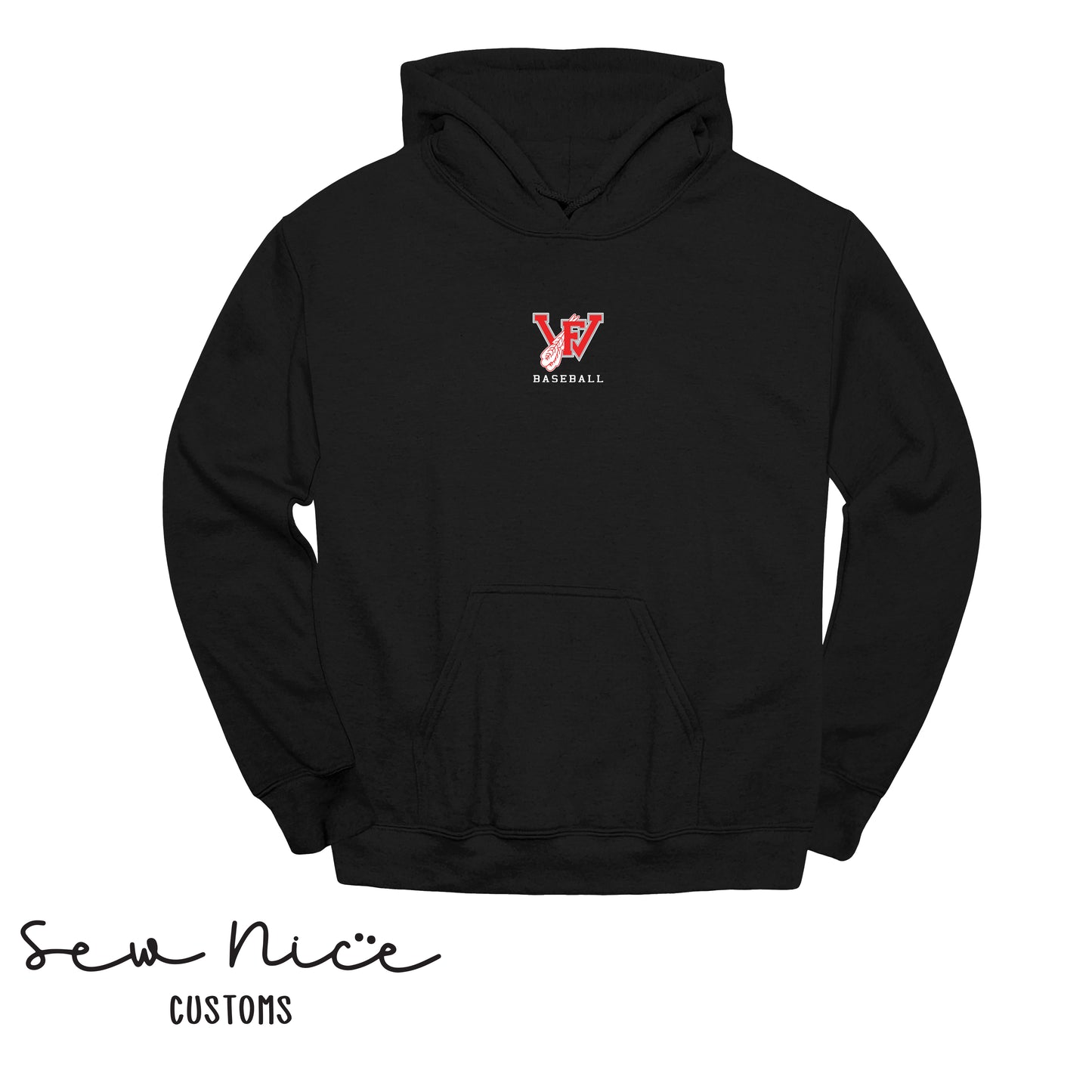 FHS FW Small Center Chest Logo-Unisex Adult/Youth Hoodie