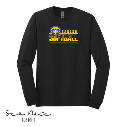 Forward Eagle Softball- Unisex Adult/Youth Long Sleeve Shirt