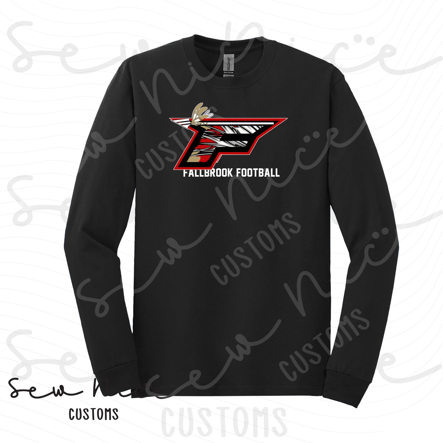 F Football Logo- Unisex Long Sleeve Shirt